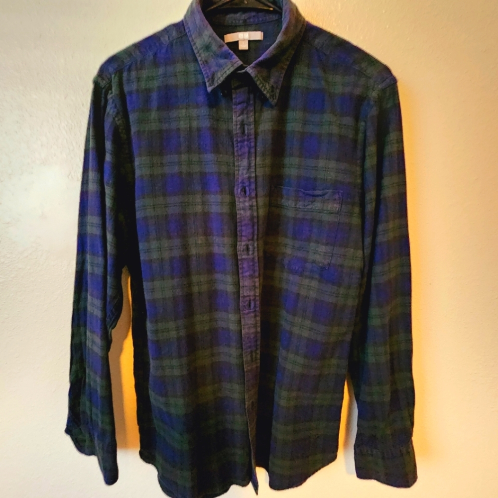 Men's Plaid Longsleeve UNIQLO